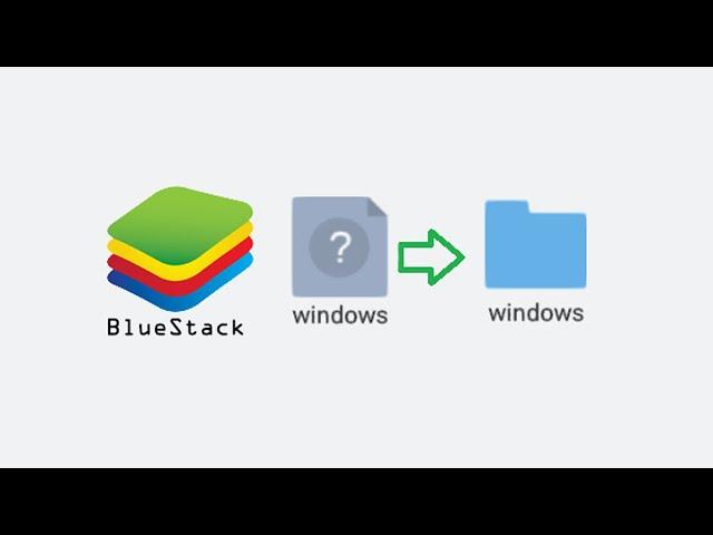 Add files on Bluestacks 3 (windows folder fixed)