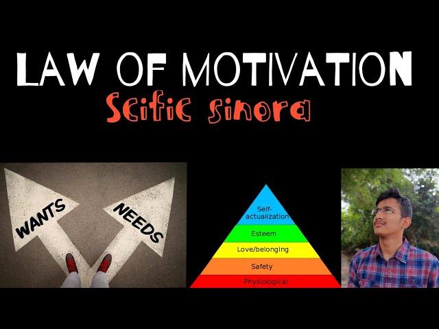 Law of motivation | needs of humans | Explained in tamil | Scific sinora | Aravindan