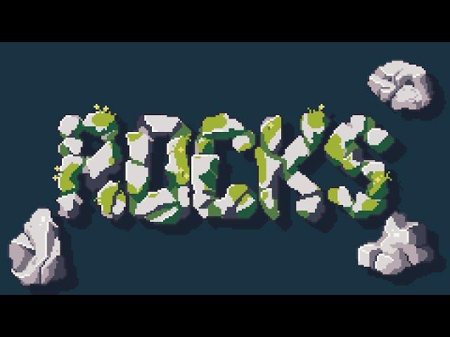 How to draw Pixel Art Rocks!