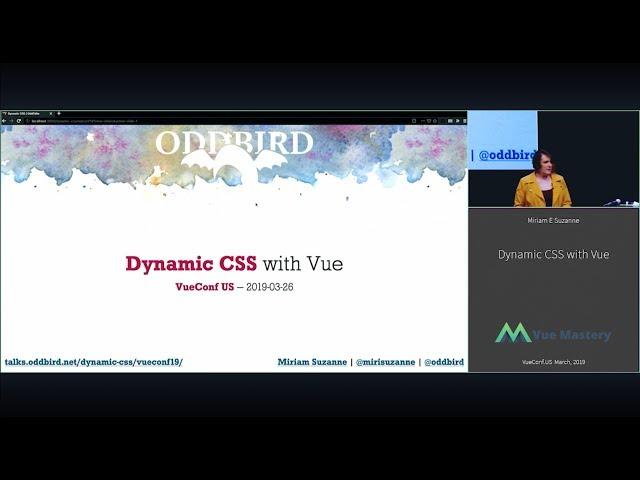 VUECONF US 2019 | Dynamic CSS with Vue with Miriam E Suzanne