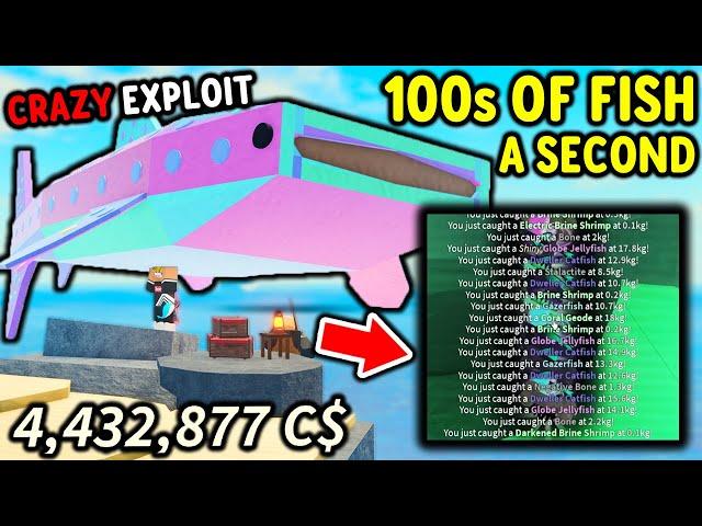 CRAZY EXPLOIT Allows You To CATCH 100s of FISH EVERY SECOND in Roblox Fisch..