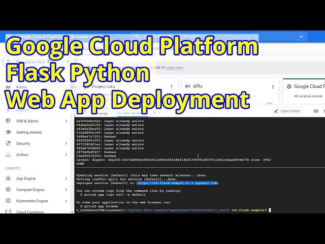 Google Cloud Platform Flask Python App Deployment