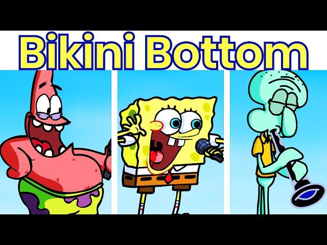 Bikini Bottom Funkin: VS Patrick Spongebob Squidward FULL WEEK [FNF Mod/HARD] - Friday Night Funkin'