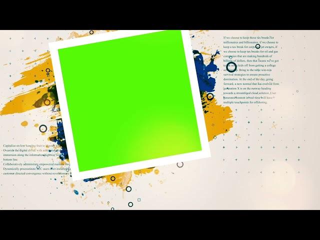 Green Screen frame slideshow | Green Screen Video Template