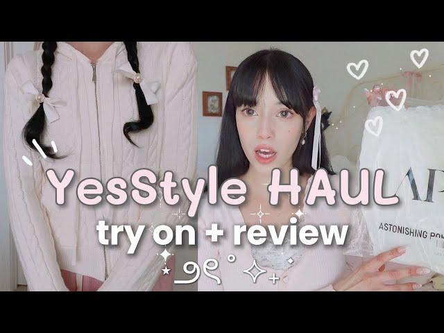 YesStyle clothing Try-on  HAUL  aesthetic Pinterest inspired  (with codes)