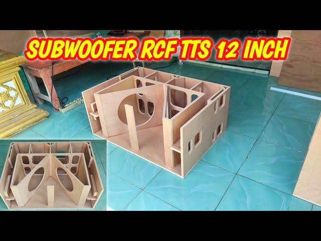 Proses pembuatan box subwoofer 12 inch rcf tts