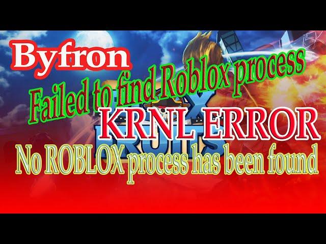 Fix Failed to find Roblox process KRNL | No ROBLOX process has been found KRNL | Bypass byfron 2023