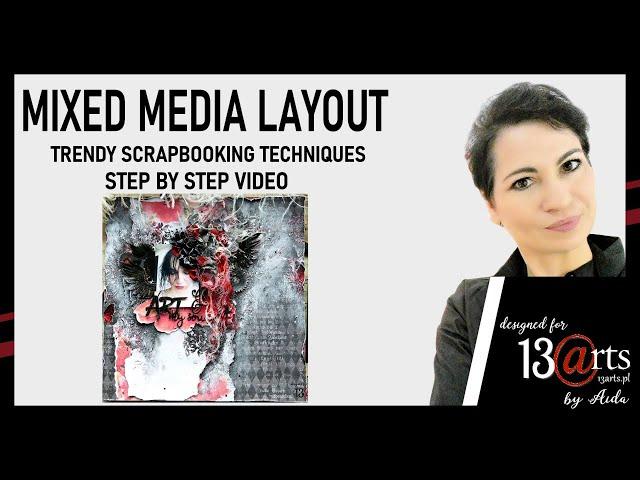 Mixed media layout tutorial - Art is my soul