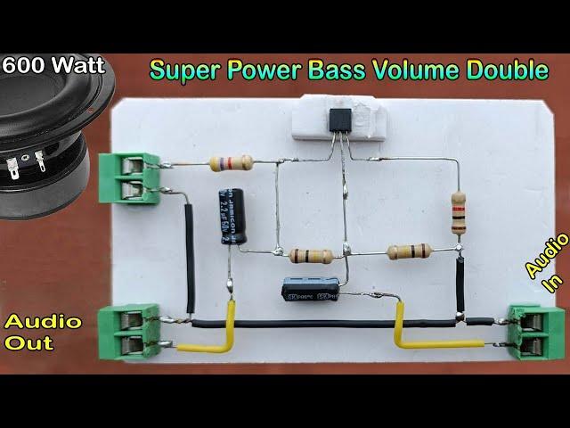 How to Bass Volume Double for Any Amplifier / Simple & Powerful Heavy Bass Booster / Volume Incr 20X