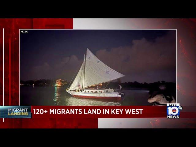 120+ migrants land in Key West