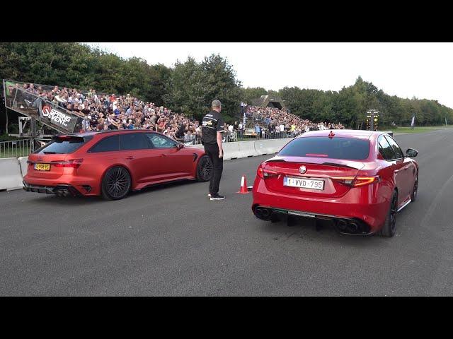 Alfa Romeo Giulia Quadrifoglio vs ABT Audi RS6-R C8 Avant