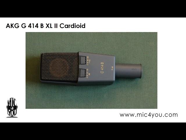 AKG C414B XL II Cardioid - mic4you.com