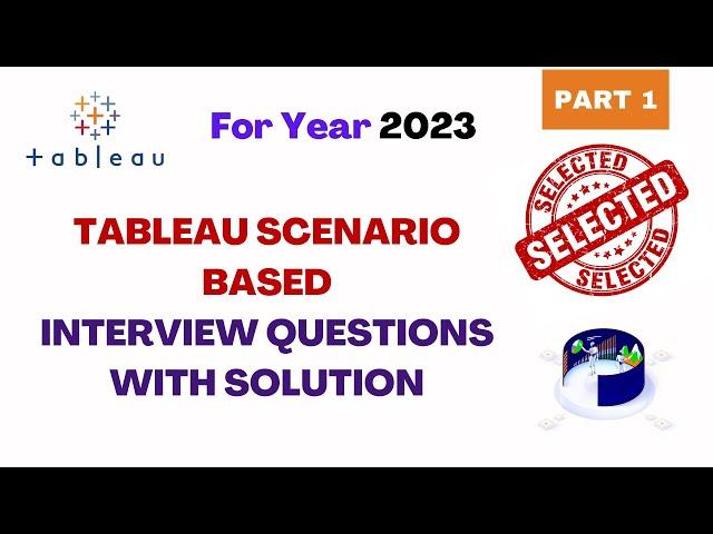 Tableau Scenario based interview questions with solution | Tableau interview | #tableau