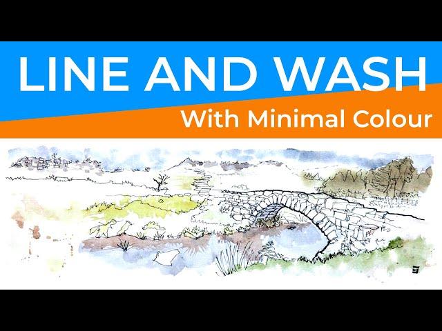 How to Draw Line and Wash Using Minimal Colour