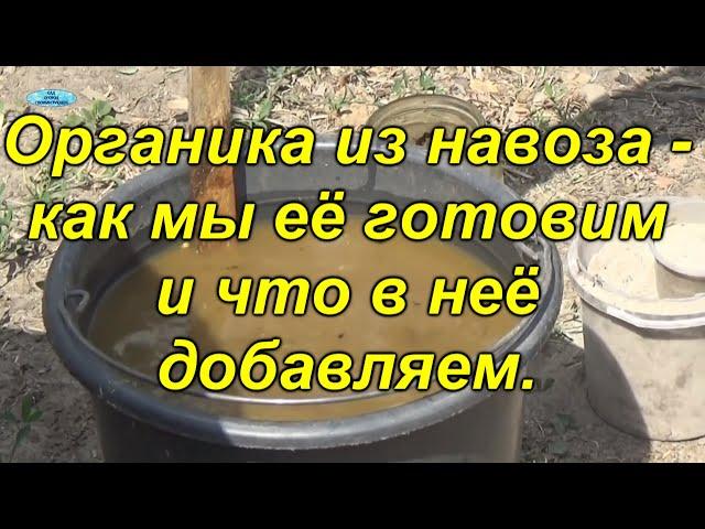 Органическое удобрение из коровьего навоза - как правильно приготовить.(перезалив)