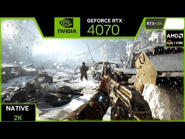 METRO EXODUS (ENHANCED) : RTX 4070 (MAX SETTINGS NATIVE 2K)