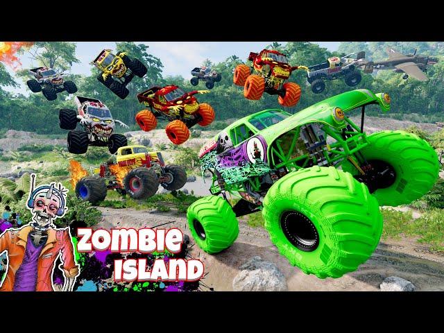 Monster Jam Adventures Compilation | Monster Truck Island | Griff's Garage