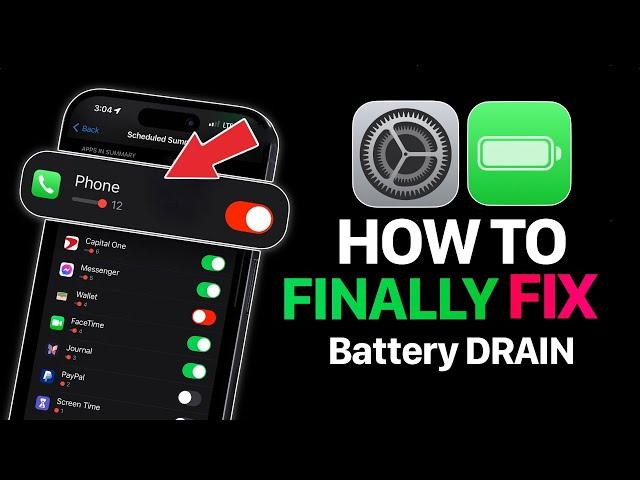 Fixed Battery DRAIN on iPhone