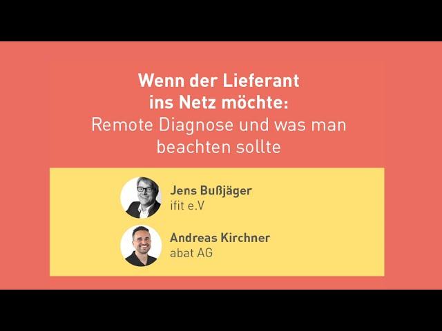 Remote Diagnose und was man beachten sollte | Mit dem KMU ins Netz? Aber sicher! #3