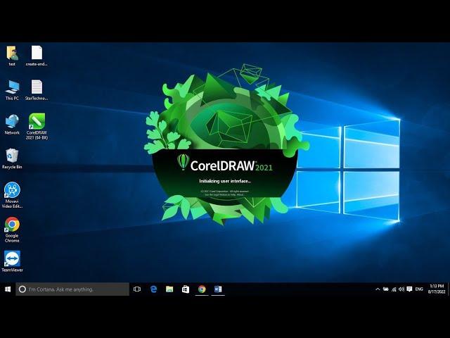 CorelDraw Hanging stuck on initializing user interface Problem