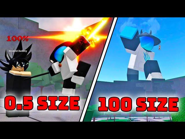 EVERY ULTIMATE at EVERY Size in The Strongest Battlegrounds