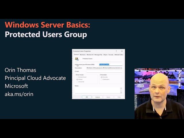 Windows Server Protected Users Group