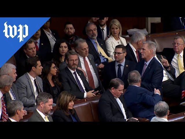 The full confrontation between McCarthy and Gaetz