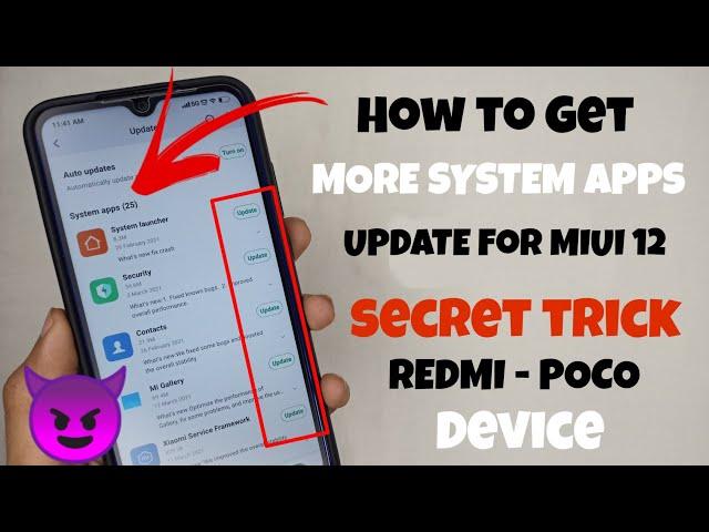 OFFICIAL - Get More MIUI 12 System Apps Update Without Root & Custom Rom | 25+ System App Update