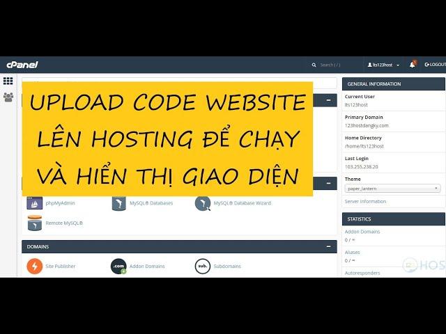 Hướng dẫn upload source code website lên hosting mới nhất 2022 | up lên hosting