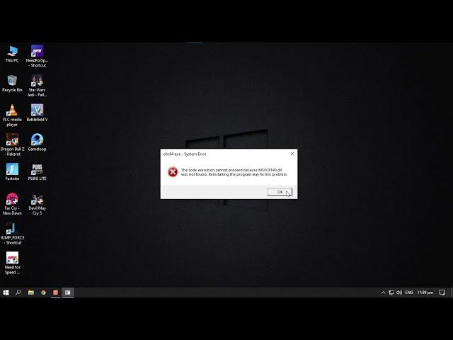 How To Solve_OBS_MSVCP140.DLL/VCRUNTIME140.DLL