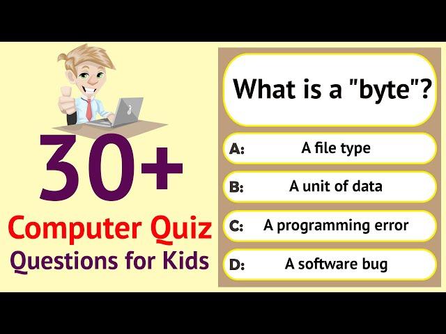 30+ Computer Quiz Questions for Kids | Basic Computer General Knowledge Questions and Answers