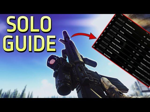 How You Should Be Playing SOLO Tarkov (Solo Guide) - Escape From Tarkov