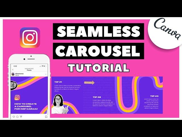 How to create a seamless INSTAGRAM CAROUSEL with canva