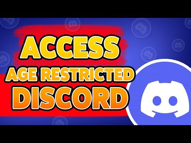 How To Access Age Restricted Discord On Android 2023 | Get Age Restriction Off In Discord Sever