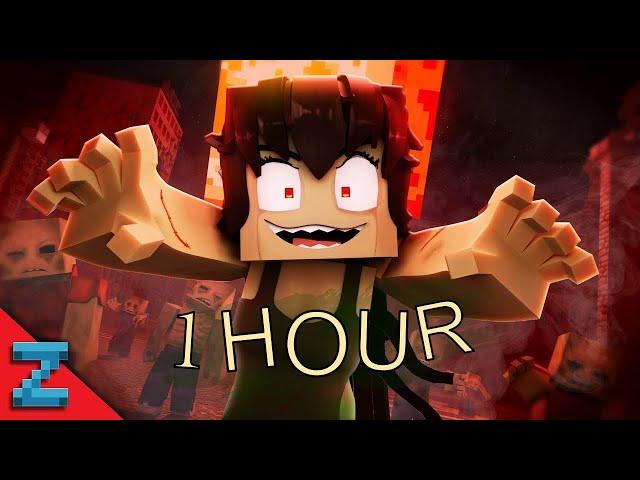Zombie Girl {1 HOUR} (Minecraft Music Video Animation) "Macabre Rotting Girl"