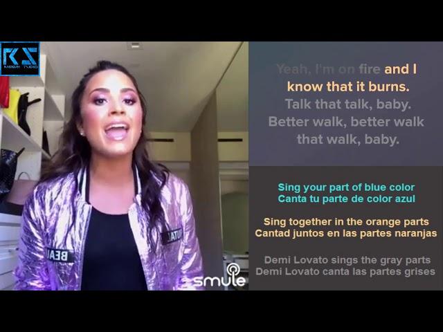 Demi Lovato - Sorry Not Sorry  | Sing by smule | Sing with the karaoke artist with lyrics