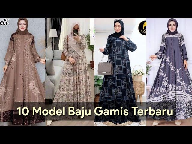 10 Model Baju Gamis Motif Terbaru | Simple dan Kekinian