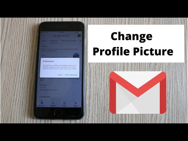 How to Change Gmail Profile Picture on iPhone (2020)