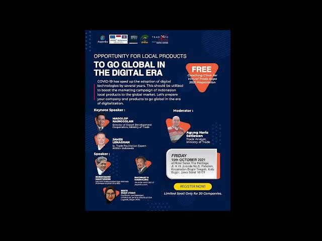 WEBINAR ASPENKU X KEMENDAG - Opportunity for Local Products to Go Global in the Digital Era