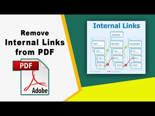How to remove internal links from a PDF using Adobe Acrobat Pro DC