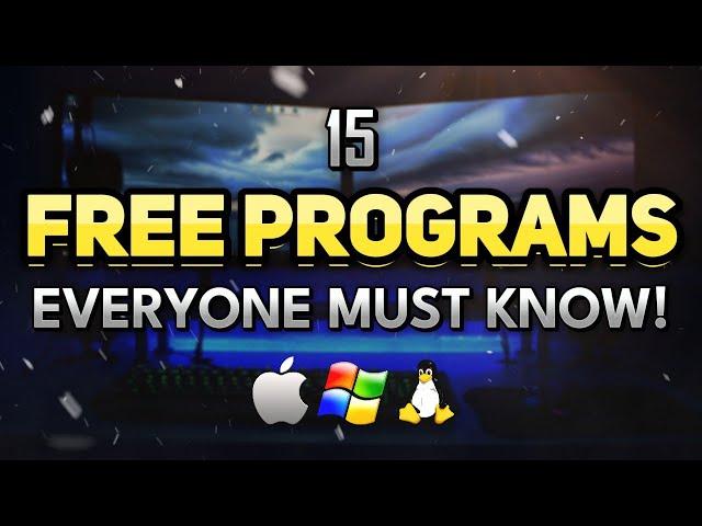 15 MUST-KNOW Free Software for 2024 and Beyond