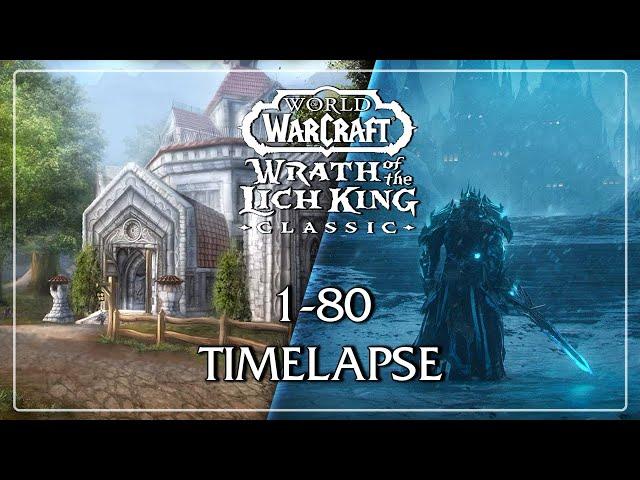 World of Warcraft: Wrath of the Lich King Classic 1-80 in 3 Hours (Leveling Timelapse)