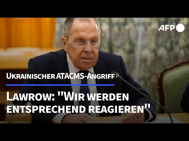 Lawrow: "Wir werden entsprechend reagieren" | AFP