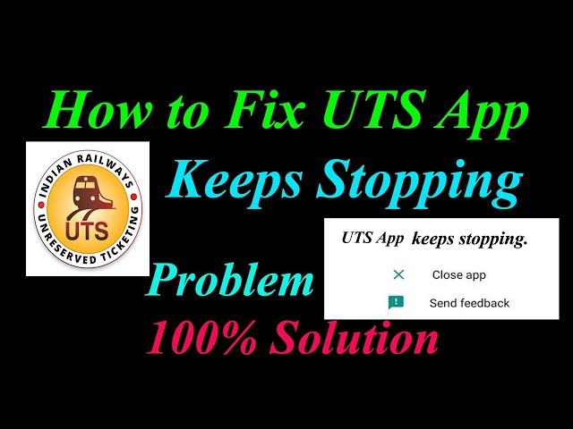 How to Fix UTS App Keeps Stopping Error Android & Ios |Apps Keeps Stopping Problem