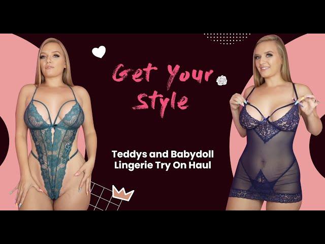 Teddys and Babydoll LingerieTry On Haul | Avidlove | ft Angelica Maria