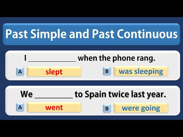 Past Simple or Past Continuous? | English Grammar Quiz  | English Test