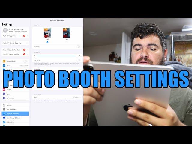 iPad Settings for Photo Booth - WATCH THIS BEFORE YOUR FIRST EVENT!!