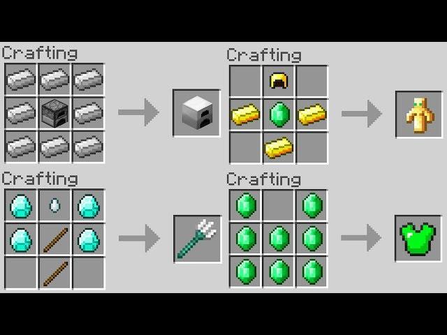 10 CRAFTING RECIPES You Didn't Know About in Minecraft!