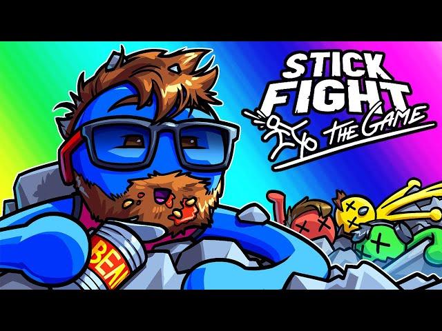 Stick Fight Funny Moments - Moo Wins by Sheltering in Place!