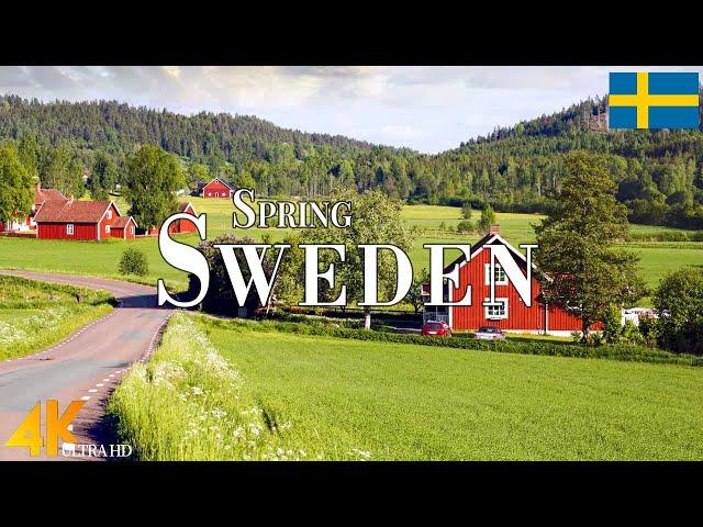 Spring Sweden 4K Ultra HD • Stunning Footage Sweden, Scenic Relaxation Film with Calming Music.